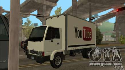 Truck with logo YouTube for GTA San Andreas
