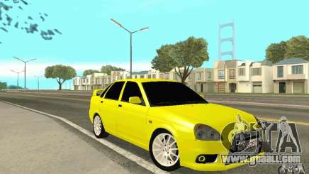 Lada Priora yellow for GTA San Andreas