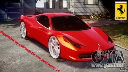 Ferrari 458 Italia Dub Edition for GTA 4