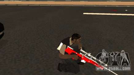 White Red Gun for GTA San Andreas