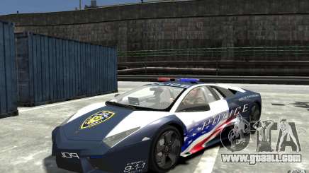 Lamborghini Reventon Police Stinger Version for GTA 4