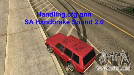 Handling.cfg for SA Handbrake Sound 2.0 for GTA San Andreas