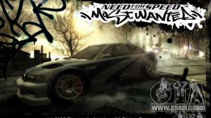 Loading screens in the style of NFS: Most Wanted for GTA San Andreas