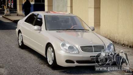Mercedes-Benz W220 белый for GTA 4