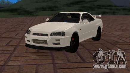 Nissan Skyline GT-R R34 Tunable for GTA San Andreas