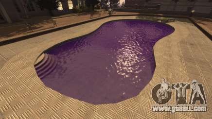 The purple color of the water for GTA 4