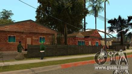 New textures of houses on Grove Street for GTA San Andreas