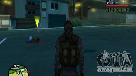 Stalker mercenary in the new kombeze for GTA San Andreas