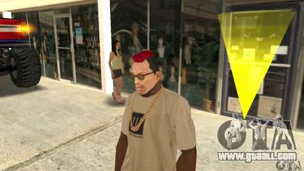 Red Mohawk and Black Stubbles for GTA San Andreas