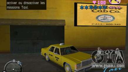 Ford Crown Victoria LTD 1985 Taxi for GTA Vice City