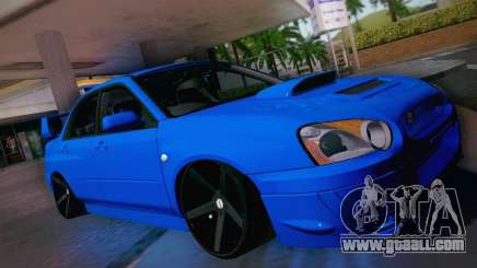 Subaru Impreza WRX STI turquoise for GTA San Andreas