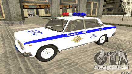 Vaz 2107 DPS Police Car for GTA San Andreas