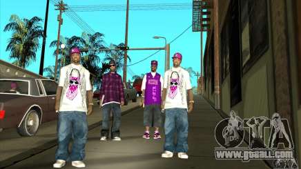 Replace all skins East Side Ballas for GTA San Andreas