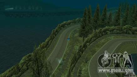 The rally route for GTA San Andreas