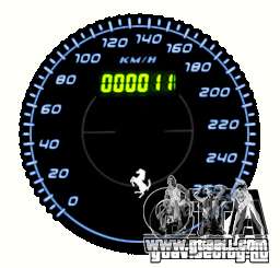Speedometer IV (11 Skins) for GTA 4
