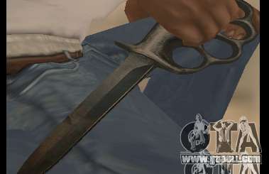 Knife brass knuckles chrome-free for GTA San Andreas