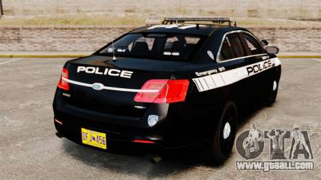 Ford Taurus Police Interceptor 2013 LCPD [ELS] for GTA 4