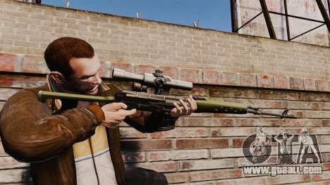 Dragunov sniper rifle v3 for GTA 4