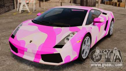 Lamborghini Gallardo 2005 [EPM] Pink Camo for GTA 4