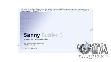 Sanny Builder v3.04 for GTA San Andreas