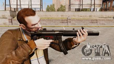 MP5SD submachine gun v5 for GTA 4