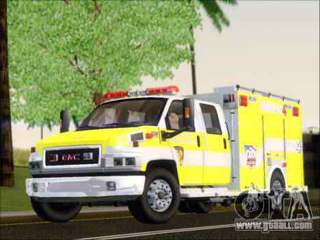 GMC C4500 Topkick BCFD Rescue 4 for GTA San Andreas