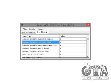 GTA 5 GTA V Save Editor v2.0 by Red-EyeX32
