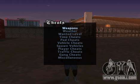 Cheat Menu for GTA San Andreas