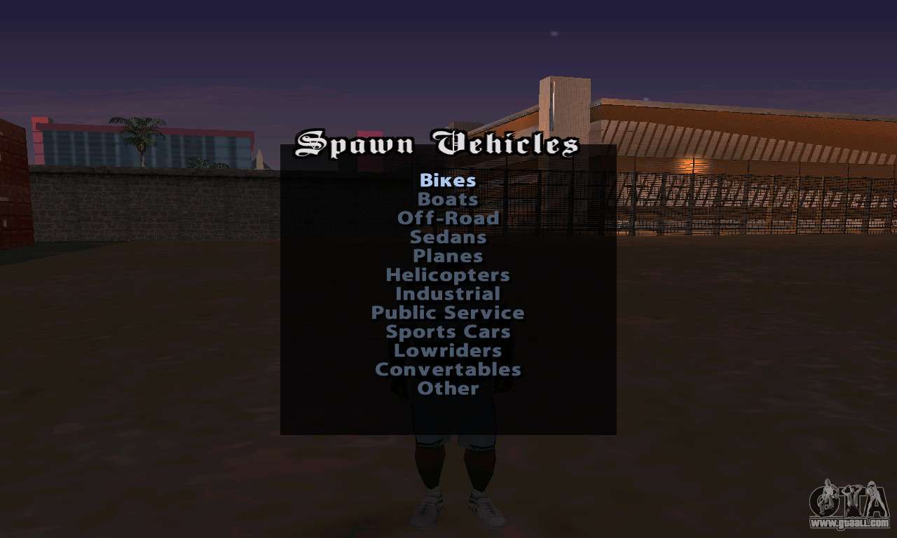 Cheat Menu for GTA San Andreas