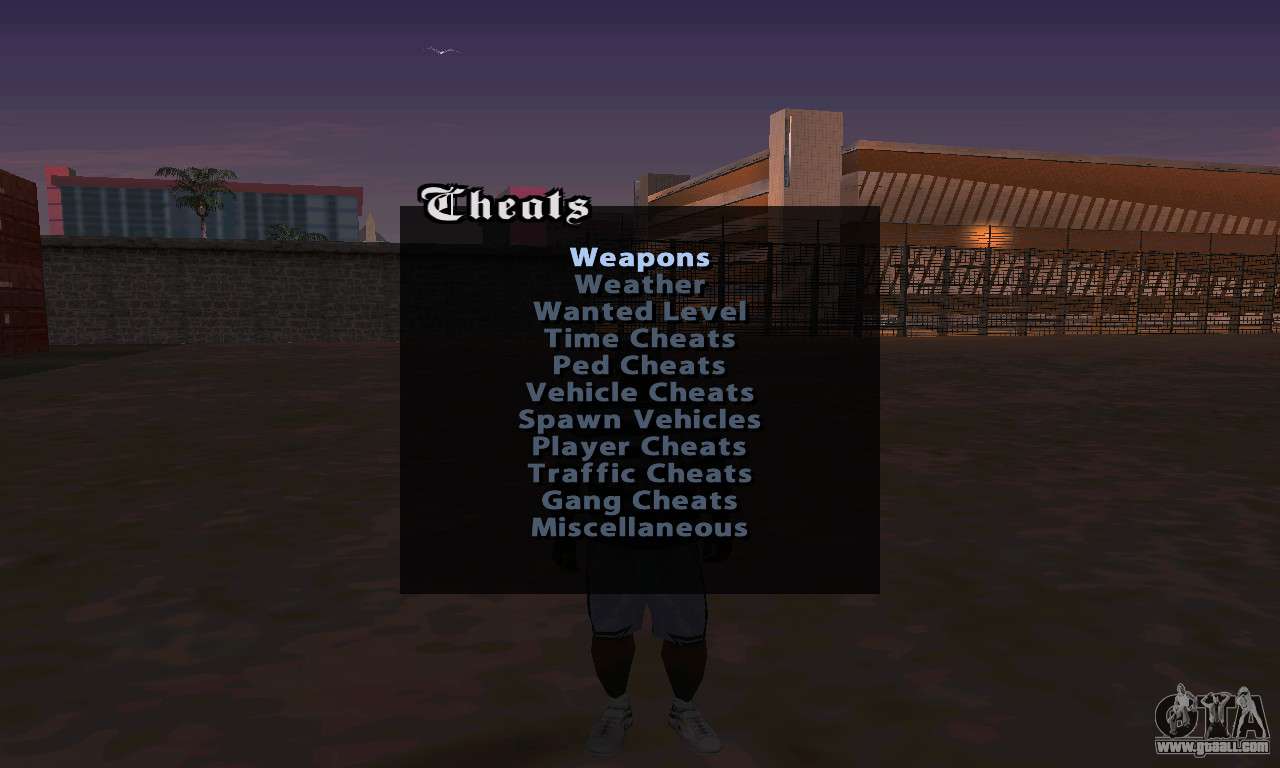 open cleo menu in gta sa pc