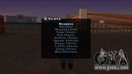 Cheat Menu for GTA San Andreas