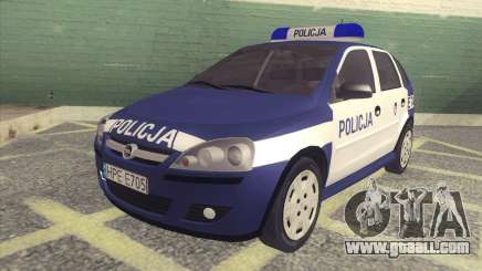 Opel Corsa C Policja for GTA San Andreas