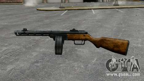 Špagina submachine gun, 1941 for GTA 4