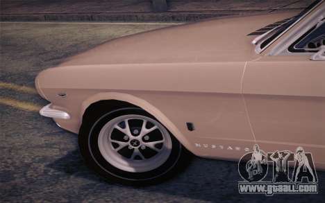 Ford Mustang GT 289 Hardtop Coupe 1965 for GTA San Andreas