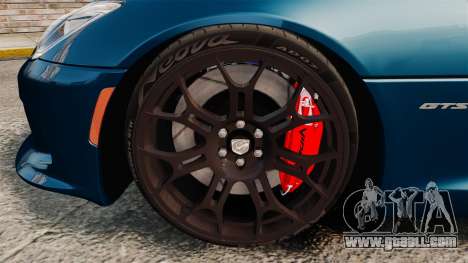 Dodge Viper SRT GTS 2013 for GTA 4