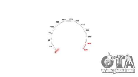 Speedometer 325 km-h for GTA 4