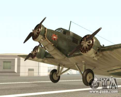 Junkers Ju-52 for GTA San Andreas