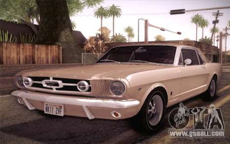 Ford Mustang GT 289 Hardtop Coupe 1965 for GTA San Andreas