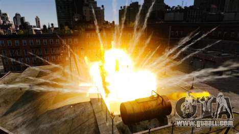 New effects of the explosion and fire for GTA 4