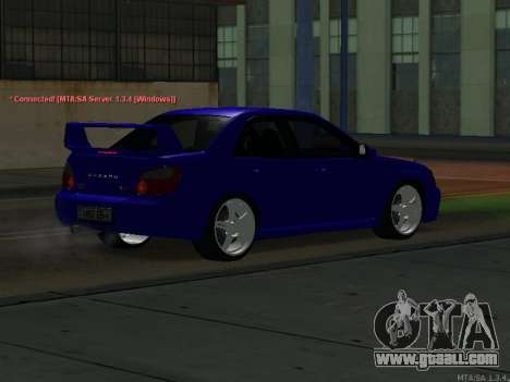 Subaru Impreza WRX STi for GTA San Andreas