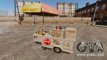 New textures of hot dog carts for GTA 4