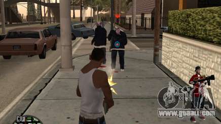 HUD The Ballas By Santiago for GTA San Andreas