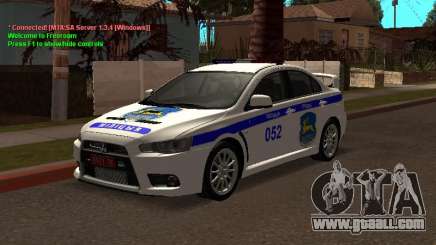 Mitsubishi Lancer X Police for GTA San Andreas