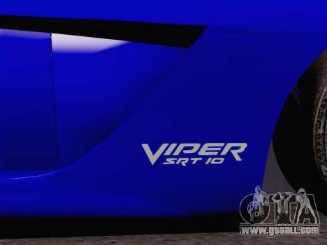 Dodge Viper SRT-10 Coupe for GTA San Andreas