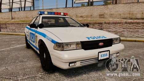 GTA V Vapid Police Cruiser NYPD for GTA 4