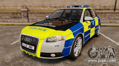 Audi S4 Avant Metropolitan Police [ELS] for GTA 4
