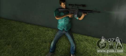 M-16 with a Sniper Gun for GTA Vice City