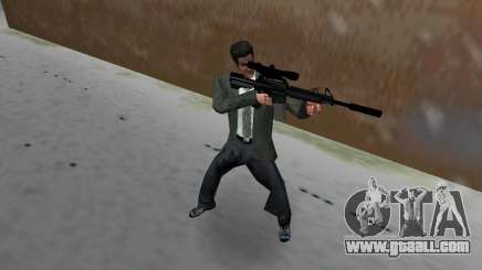 M4 with the Sniper Gun for GTA Vice City