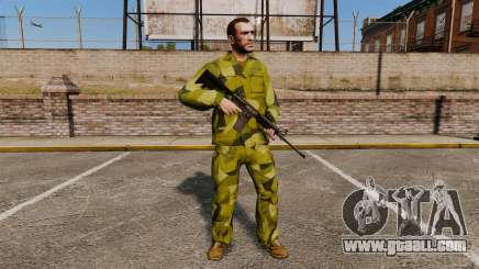 The Swedish camouflage uniform for GTA 4