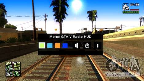 GTA 5 Radio HUD for GTA San Andreas